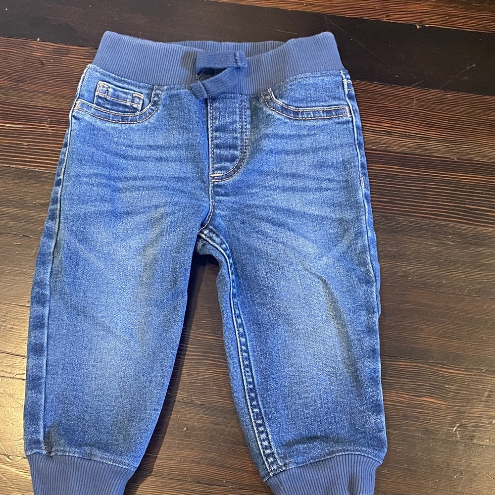 Primary Blue Kids Denim Joggers